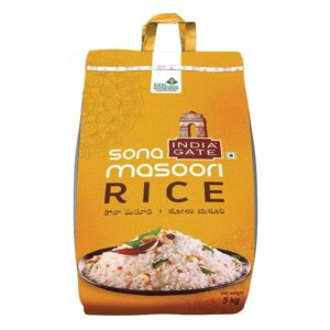 India Gate Sona Masoori Rice | Medium Grain | Aged
