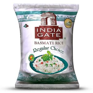 India Gate Regular Choice Basmati Rice | Medium Grain | Aged