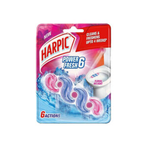 Harpic Floral Delight Power Fresh 6 Toilet Cleaner Rim Block